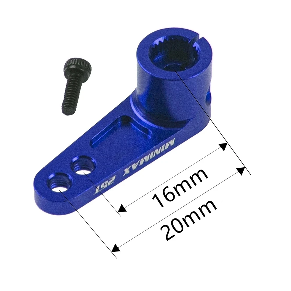 

Superior Quality-2Pcs Metal 25T Servo Horn Servo Arm Compatible With Futaba Savox Power HD Servo For 1/8 1/10 RC Off-Road Drift