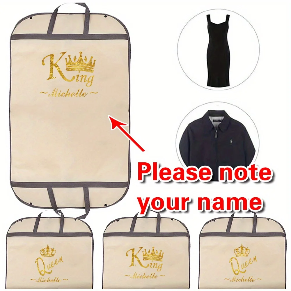 Personalized Customized Name Clothing Cover Wardrobe Hanging Clothings Organizers Clothes Protector Case Custom Products