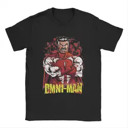 Omni-man niezwyciężony komiks superbohater T Shirt mężczyźni bawełniane zabawne koszulki z okrągłym kołnierzykiem koszulki z krótkim rękawem topy lato