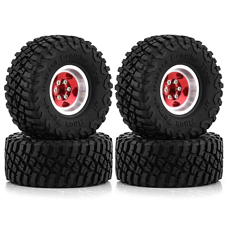 

For RC Crawler Car 1/18 TRX4M Land Rover Lima 1.0-inch tire wheel hub smooth edge aluminum alloy wheel hub SCX24