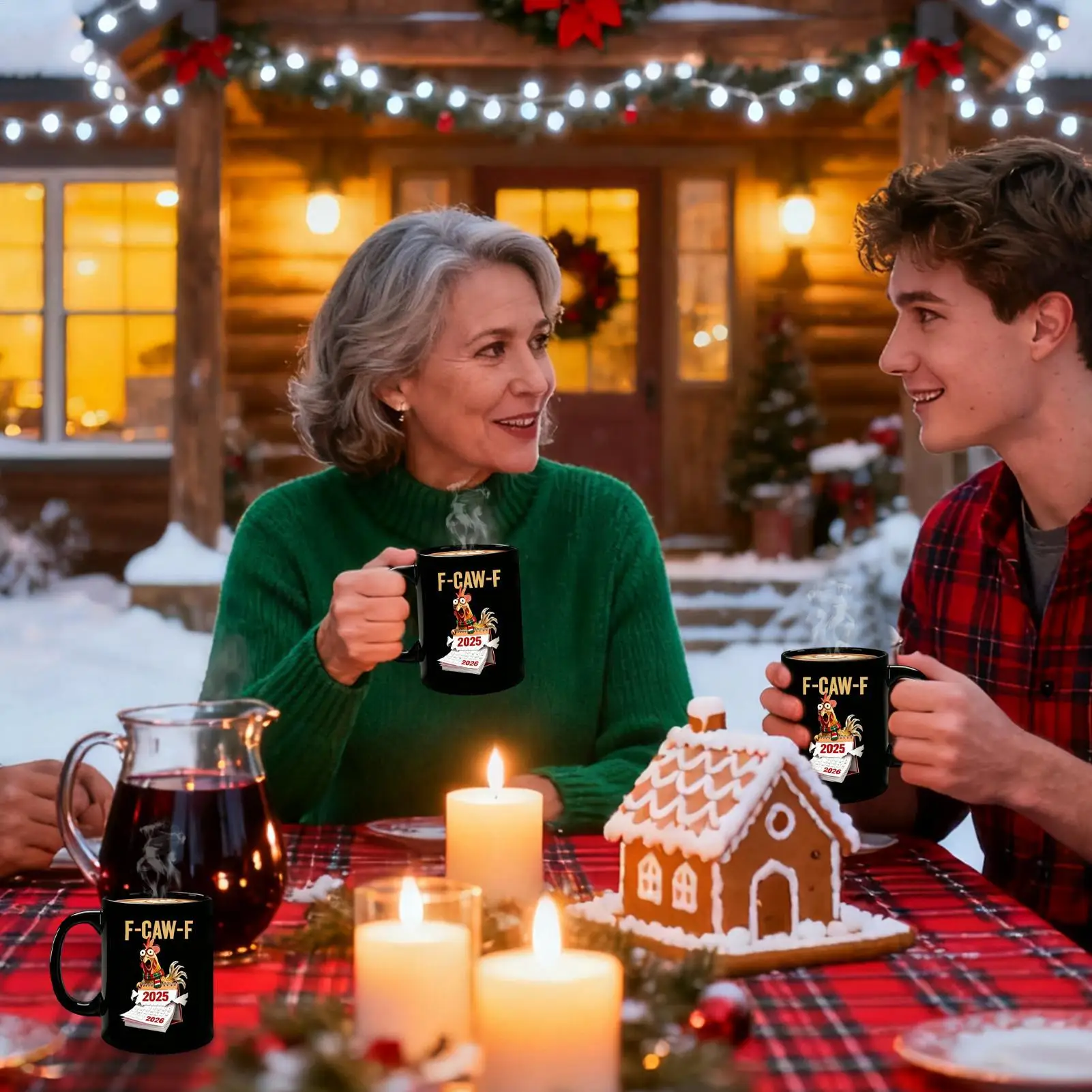 

Рождественские кофейные кружки с рисунком цыпленка, мультяшная чашка, керамическая рождественская кофейная чашка для мужчин, молодежи, детей, друзей, мамы, леди, кухни, праздник