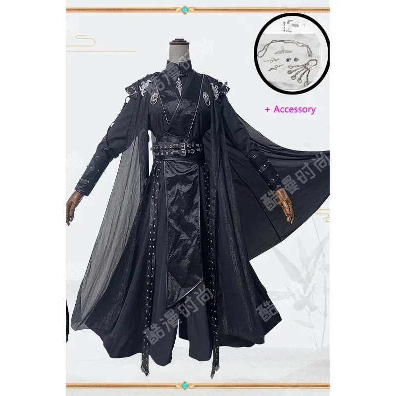 천관시푸 허쉬안 구윤 창겐 어하 애니메이션 모란 코스프레 의상 코스프레 가발 신발 소품 여성용 할로윈