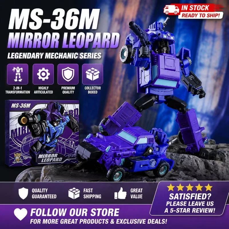 

In Stock Small Scale Deformation Toys MS36M Mirror Sandstorm Three-transformation Movable Figure Collection Gift