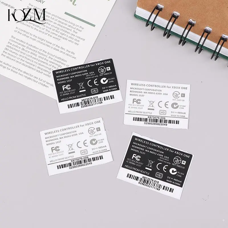 2pcs Black White Lable Seals Sticker Handle Stickers For Xbox One/xbox One Slim Wireless Controller Sticker view 2