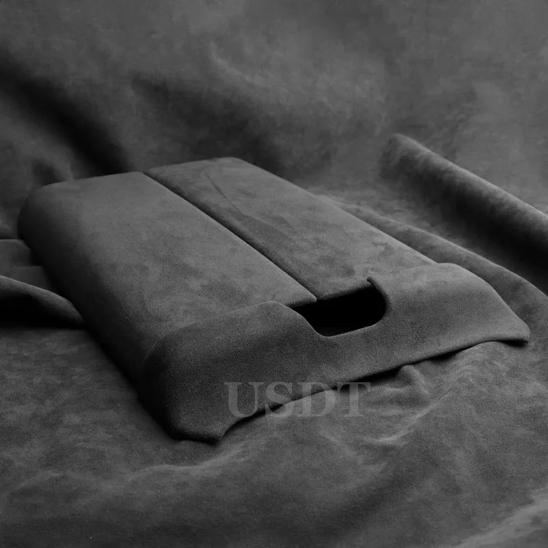 For GAC Trumpchi GS8 2022 2023 2024 TOP Suede Armrest Box Lid Sheath Shell Cover Central Control Gear Shift Panel