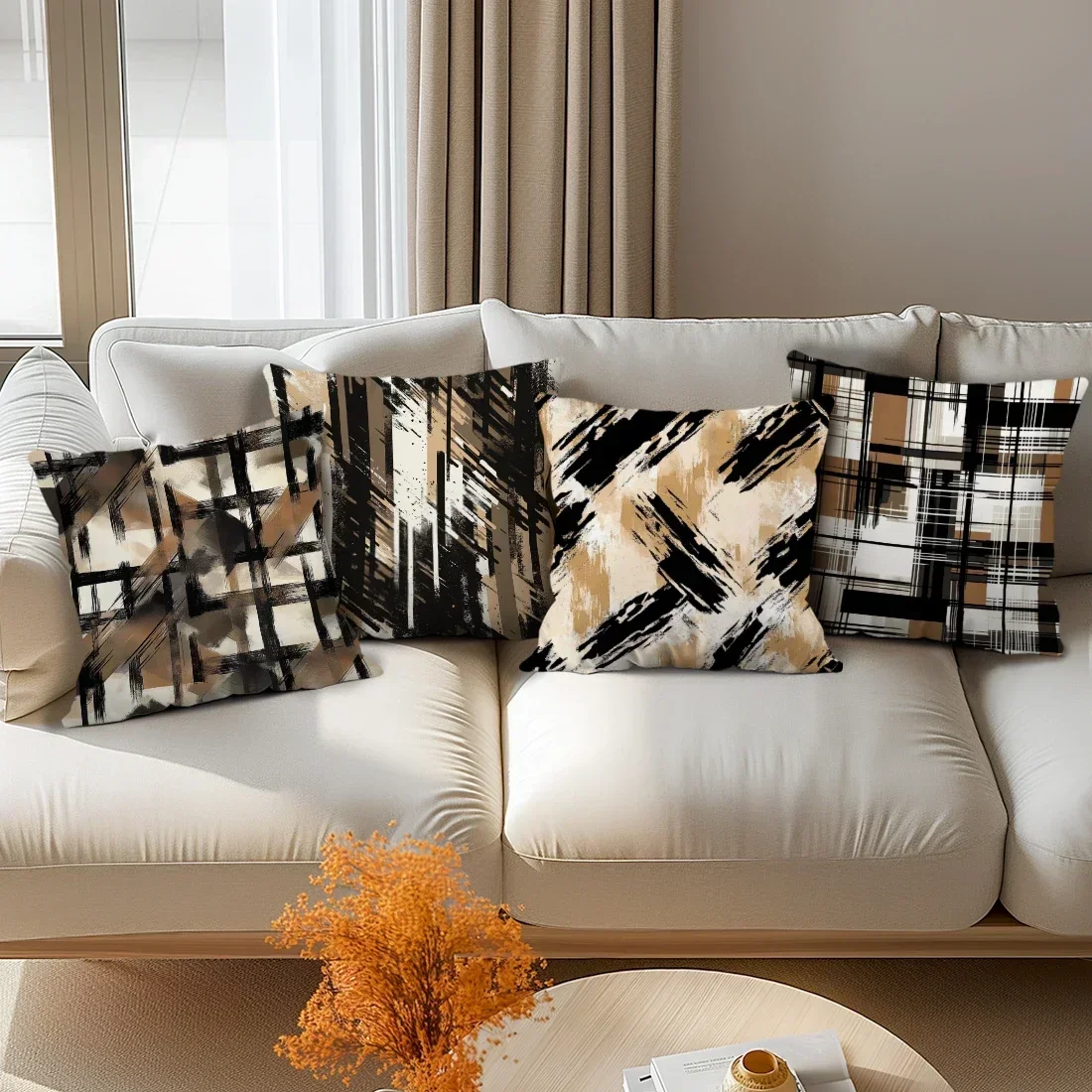 

1 Pc Bohemian Geometry Pillow Cover For Home Living Room Bedroom Sofa Office Decorative Pillowcase Soft Throw Pillows 45*45 Cm