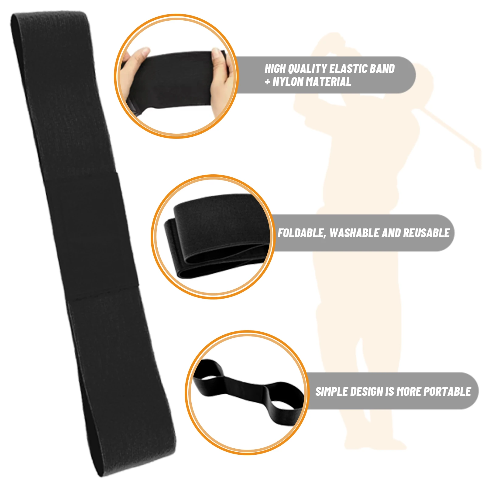 1PC Golf Swing Trainer Arm Band Professionelle Elastische Golf Swing Geste Corrector Für Männer Frauen Anfänger ﻿