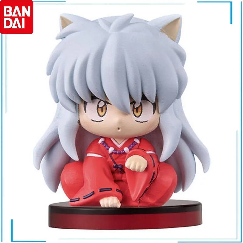 Inuyasha Sitting Posture Gashapon BANDAI Kikyō Collection Ornament Action Figure Model Toys