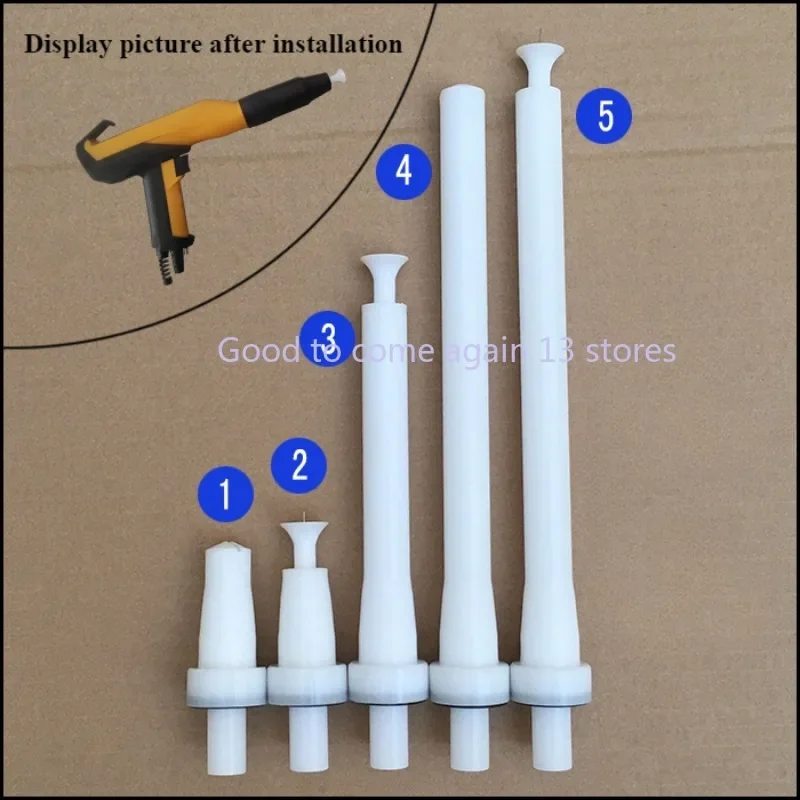 

New1PC Powder Electrostatic Spray Gun Electric Needle Flat Nozzle Gun Head Long Rod Electrode Needle Conductive Seat Accessories