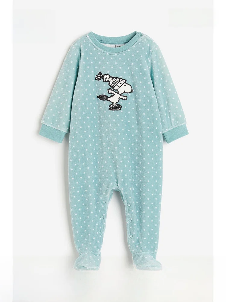 愛らしいベルベットのリーアー-スウェア、男の子と女の子用-h-m-子供服秋コレクション-2067