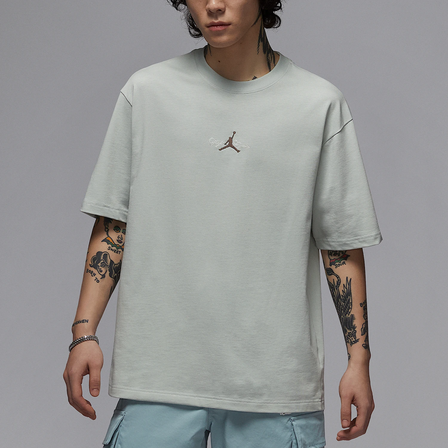 

Nike genuine JORDAN Men's Thick Round Neck Print T-Shirt IF0381-034