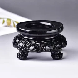 New Black Resin Crystal Ball Base Sphere Pedestal European Style Home Decor Display Stand Photography Props Ornament Accessories