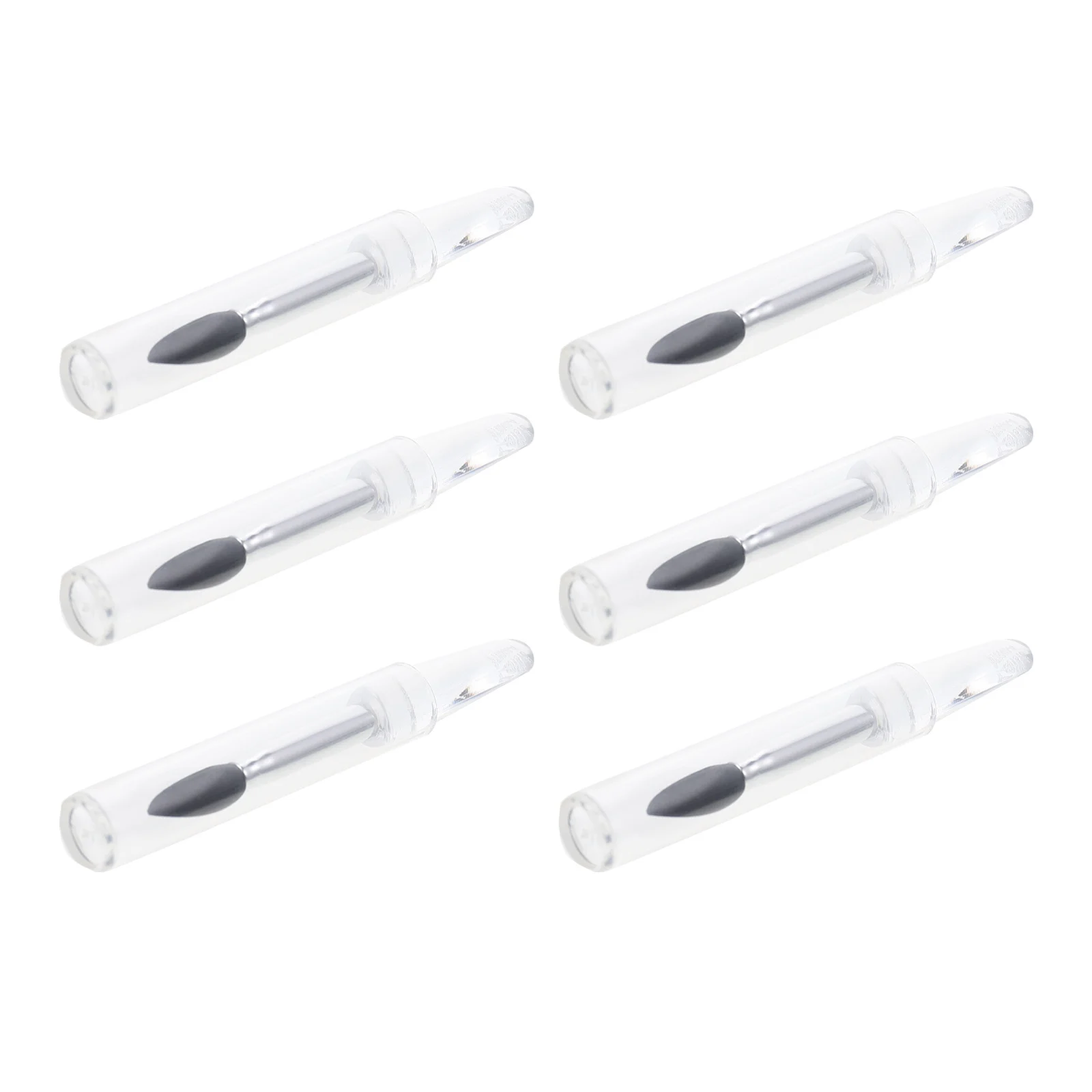 6Pcs Silikon Lippen Maske Pinsel Werkzeug Ultra-Weiche Make-Up Zubehör Tragbare Nicht-Slip Griff Lidschatten Applikator Lidschatten pinsel