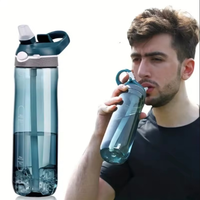 750ml Sports Water Bottle - Hydration On-the-go with Convenient Straw, Perfect for Camping, Hiking BPA-Free and Safe