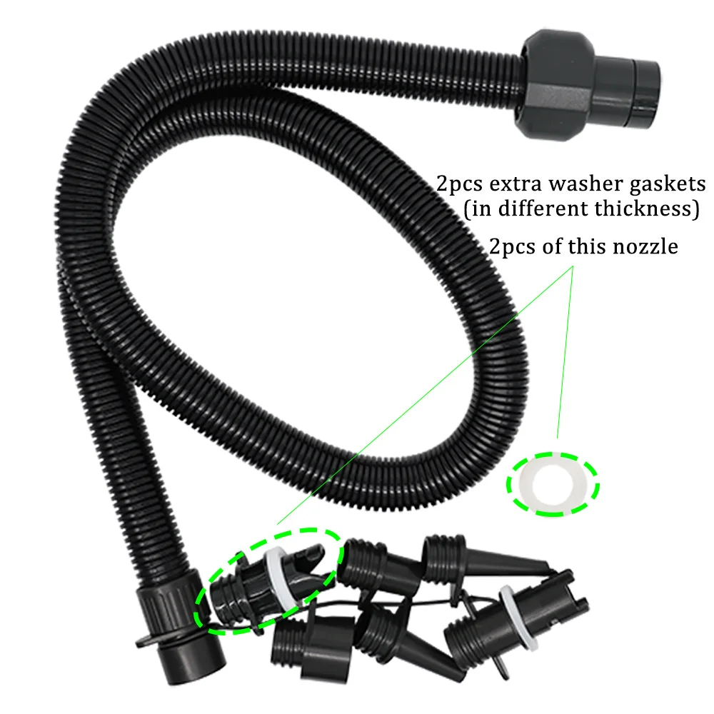 2pcs Pump Valve Hose Adapter Kayak Boat Air Valve Adapter SUP Pump Nozzle Adapter Connector Accessories Outdoor Water Sport Tool