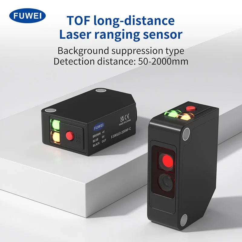 

FUWEI Background Suppression Type T0F Long-Distance Laser Sensor Diffuse Reflection Red Spot Protection Level IP64 Square Laser