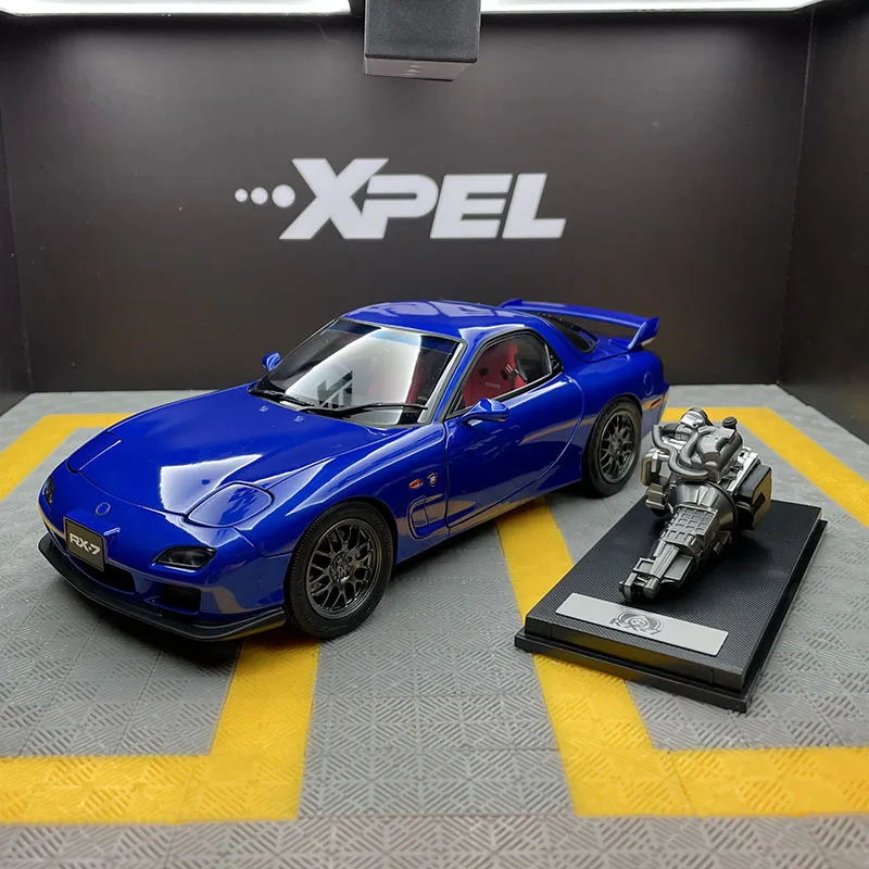 POLAR MASTER 1:18 RX7 SPIRIT R alloy car model with engine delivery