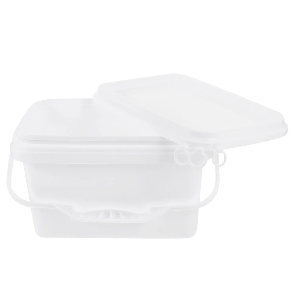 Paint Bucket Plastic With Handle Favor Containers Empty Pigment Storage Holder Lid Color Mixing Food Lids
