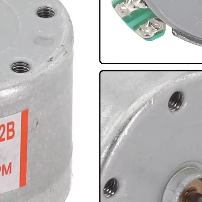 2PCS DC12V EG-530AD-2B Capstan Motor 2400RPM Counter Clockwise Rotation Replacement Motor For Cassette CD VCD DVD Audio Tool