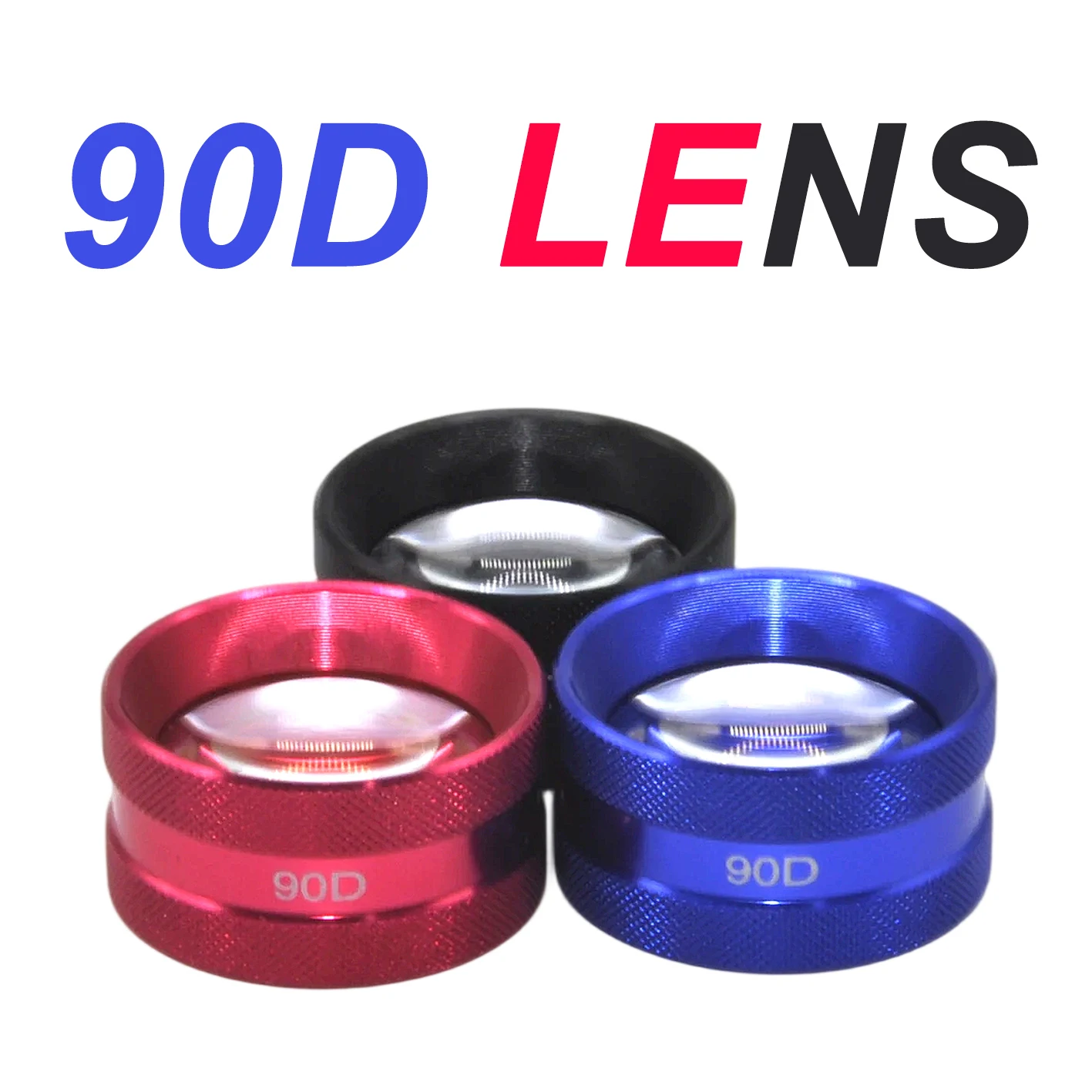 

Free Shipping Classic Red Blue Black Color 90D Lens Ophthalmology Slit Lamp Fundus Examination Aspheric Lens Ophthalmic Lenses