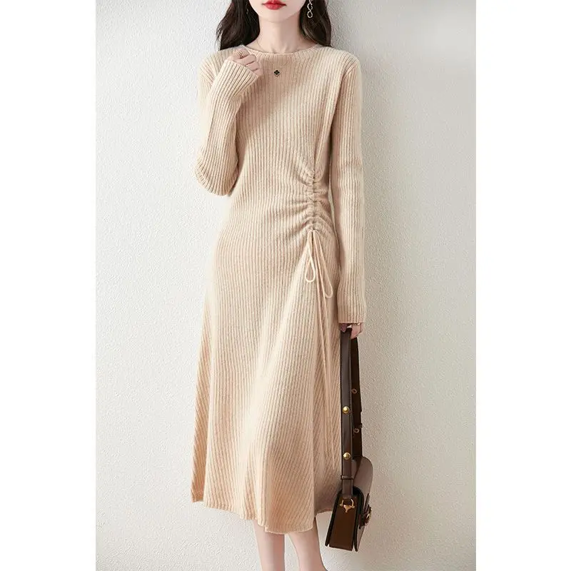 드레스 여성용 드레스 맥시 새틴 스팽글 라인스톤 크루넥 테일드 클럽웨어 센슈얼 밀레니엄 핫걸 나이트클럽 글로시 섹시