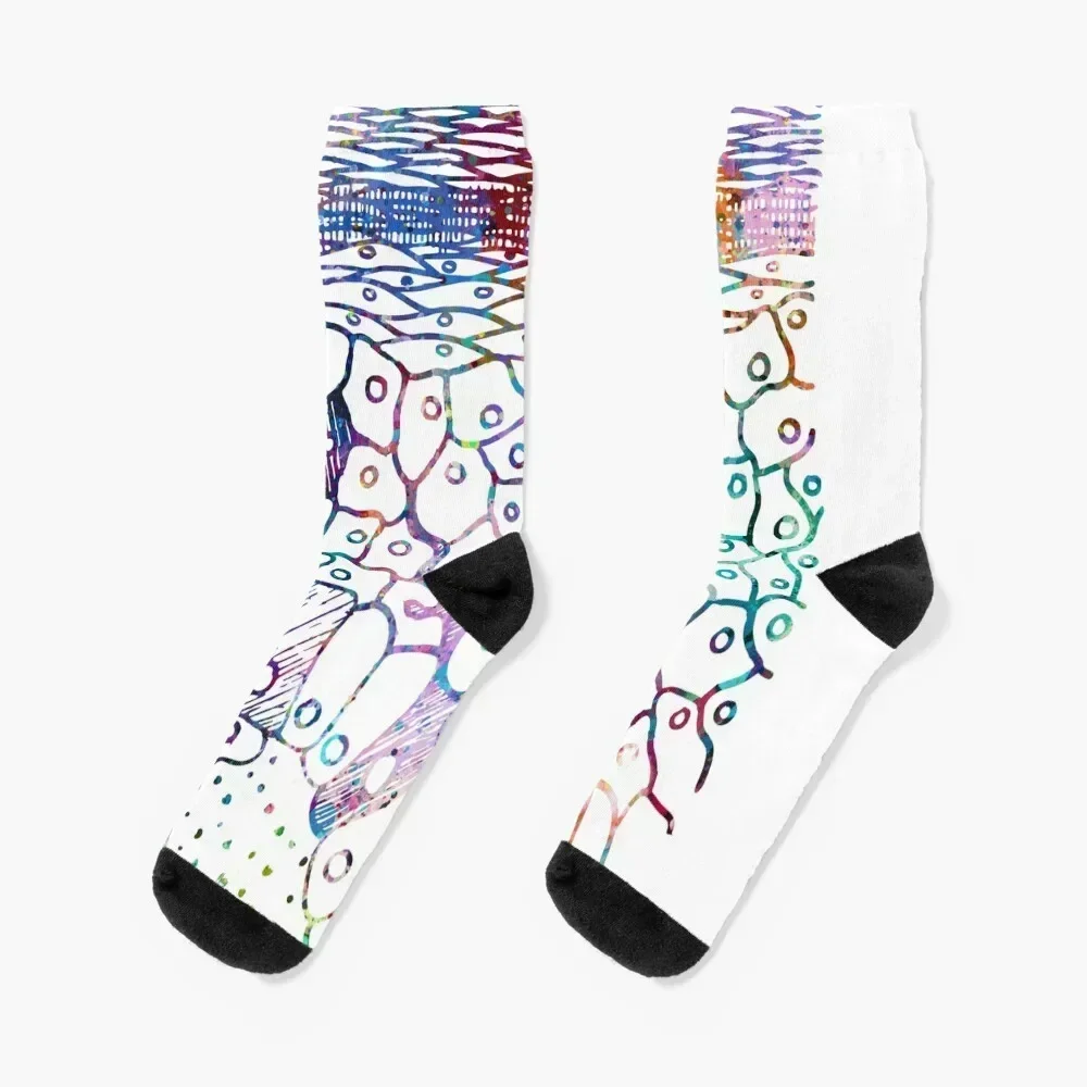

Human Skin Layers Socks cool Climbing moving stockings winter gifts Socks Men Women's