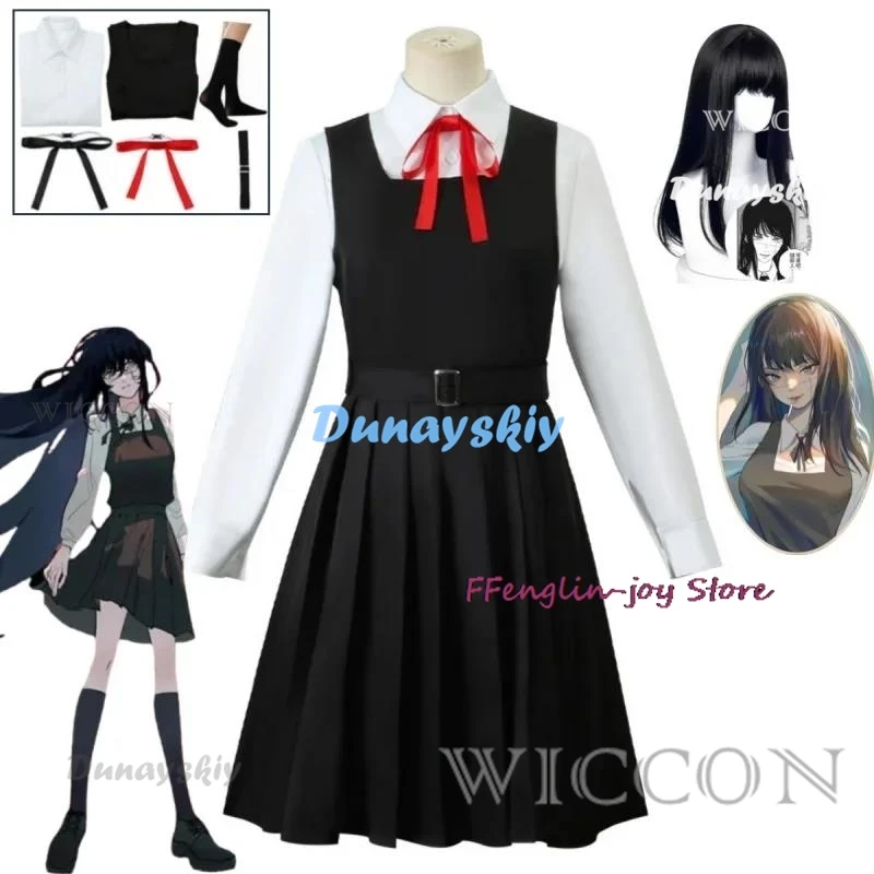 Anime Gaun Kostum Cosplay Mitaka Asa Seragam JK School Uniform Women's Shirt Uniform Dress Halloween Party Set