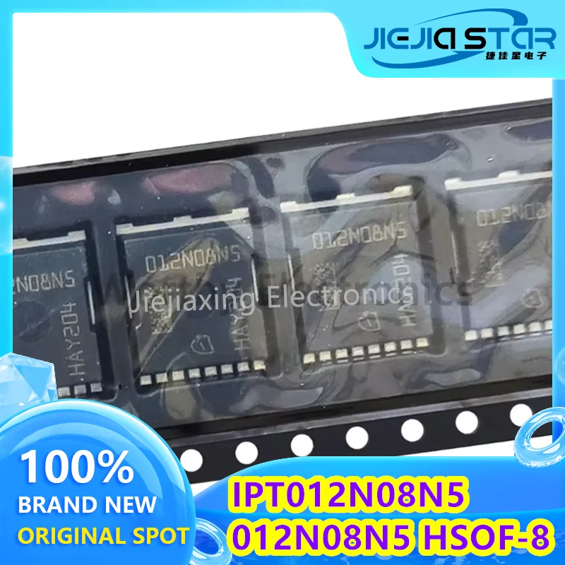 (1/10 buah) IPT012N08N5 012N08N5 HSOF-8 80V 300A Arus Tinggi Resistansi Internal Rendah TOLL 100% Elektronik Baru dan Asli