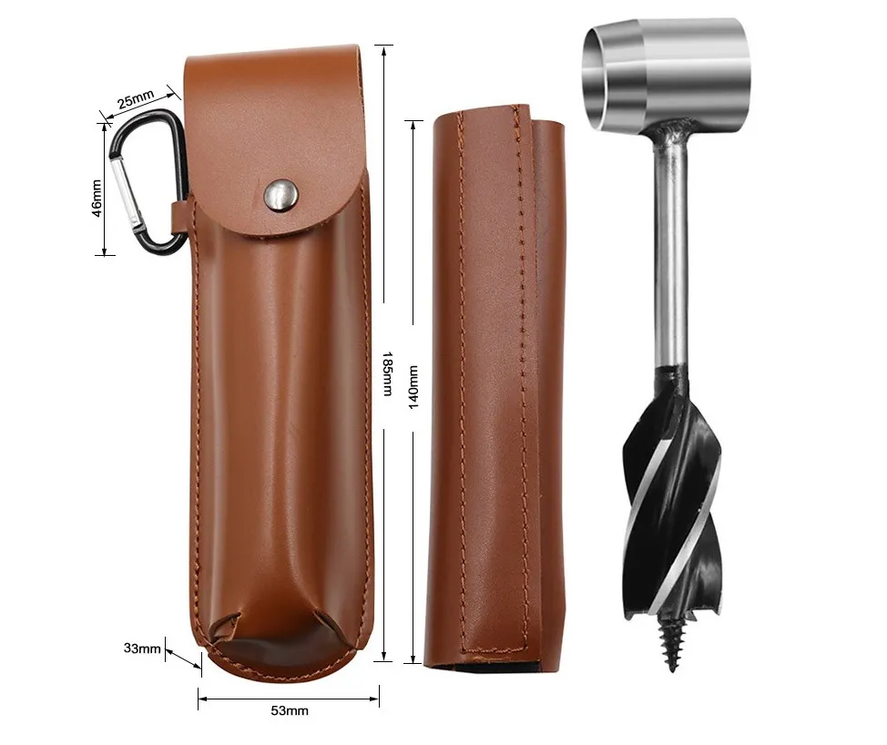 Multifunctional Survival Settlers Tool Bushcraft Hand Auger Wrench Wood Drill Peg and Manual Hole Maker Multitool