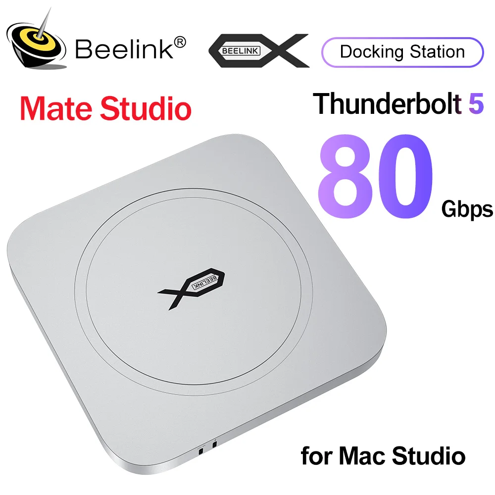

Док-станция Beelink EX Mate Studio A Thunderbolt5 SSD-корпус для Mac Studio All MINI PC Настольный ноутбук Игровой компьютер