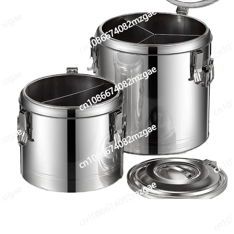 

Stainless steel stall grid insulation bucket multi-functional sharing bucket