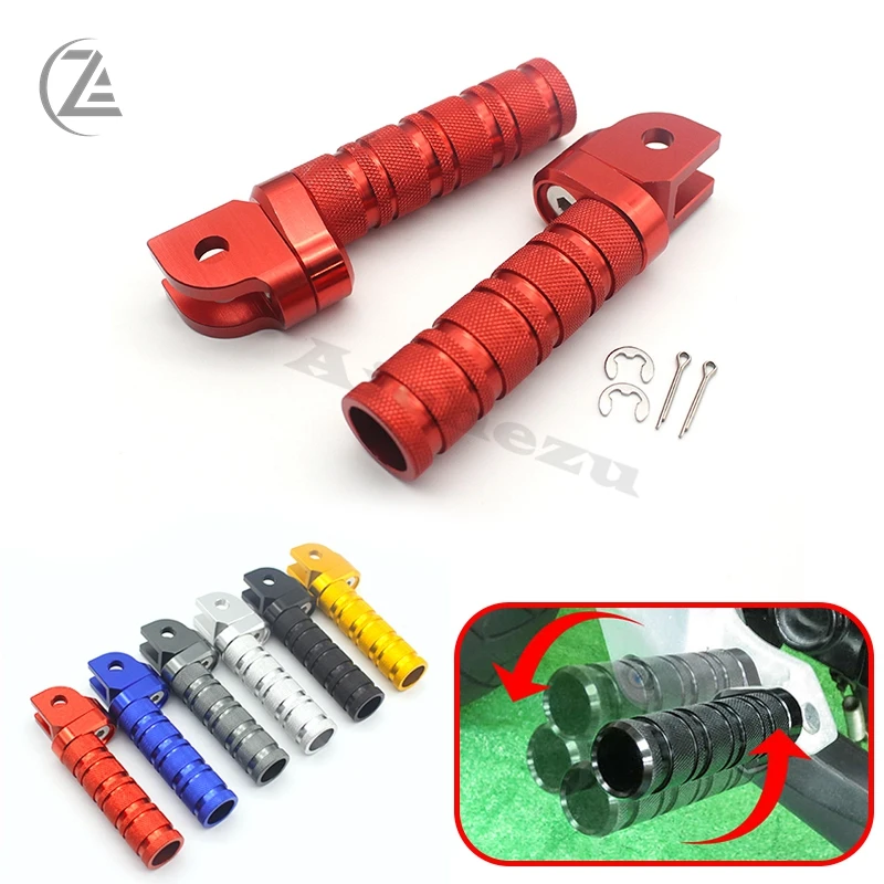 ACZ Motor 1 Pair CNC Front Foot Pegs Footrest Adjustable Foot Rests for Honda HORNET 600 250 HORNET900 VTR1000SP CB1300SF/SB