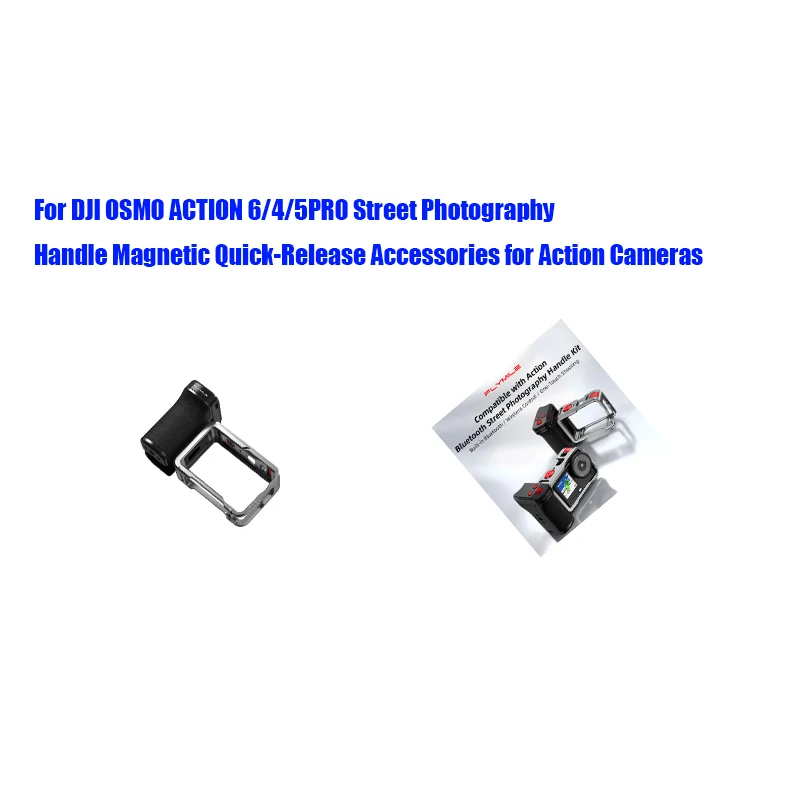 For DJI OSMO ACTION 6/4/5PRO Bluetooth-compatible Street Photography Handle Magnetic Quick-Release Accessories for Action Camera