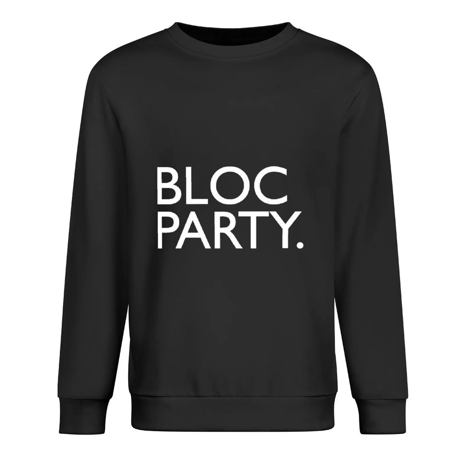 

BLOC-PARTY-Band-Logo-White--- Pullover male clothes mens clothes clothes for men autumn new sweatshirt