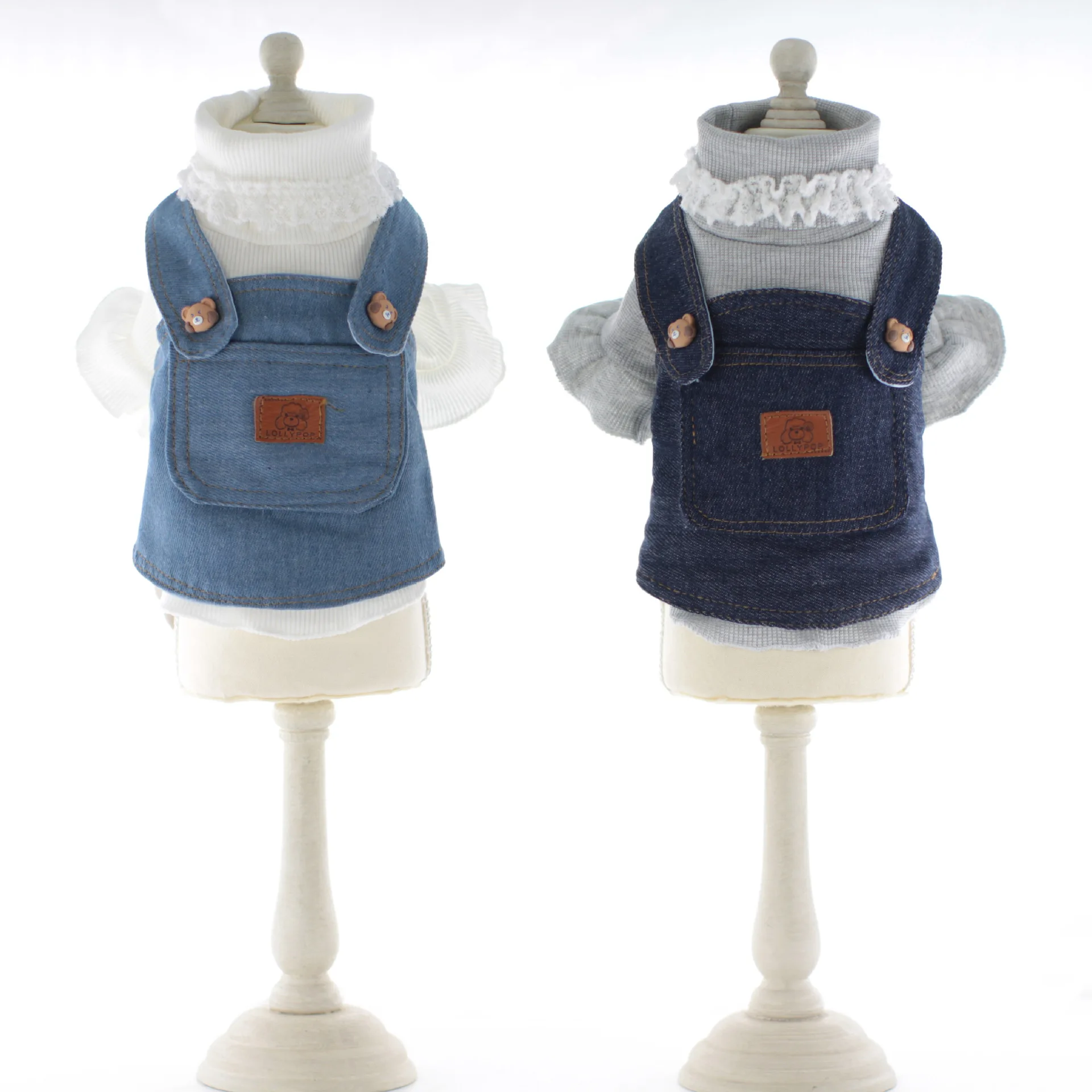 Knitted Two-Piece Teddy Bears Pet Coat, Lollipop, Dog, Cat, Knitted, Casual Wear, Autumn, Winter, New