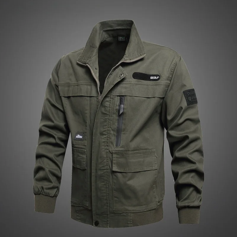 

Мужская рабочая униформа из чистого хлопка, эластичная, утолщенная, для сварки и ремонта, износостойкая, термостойкая, весна-осень