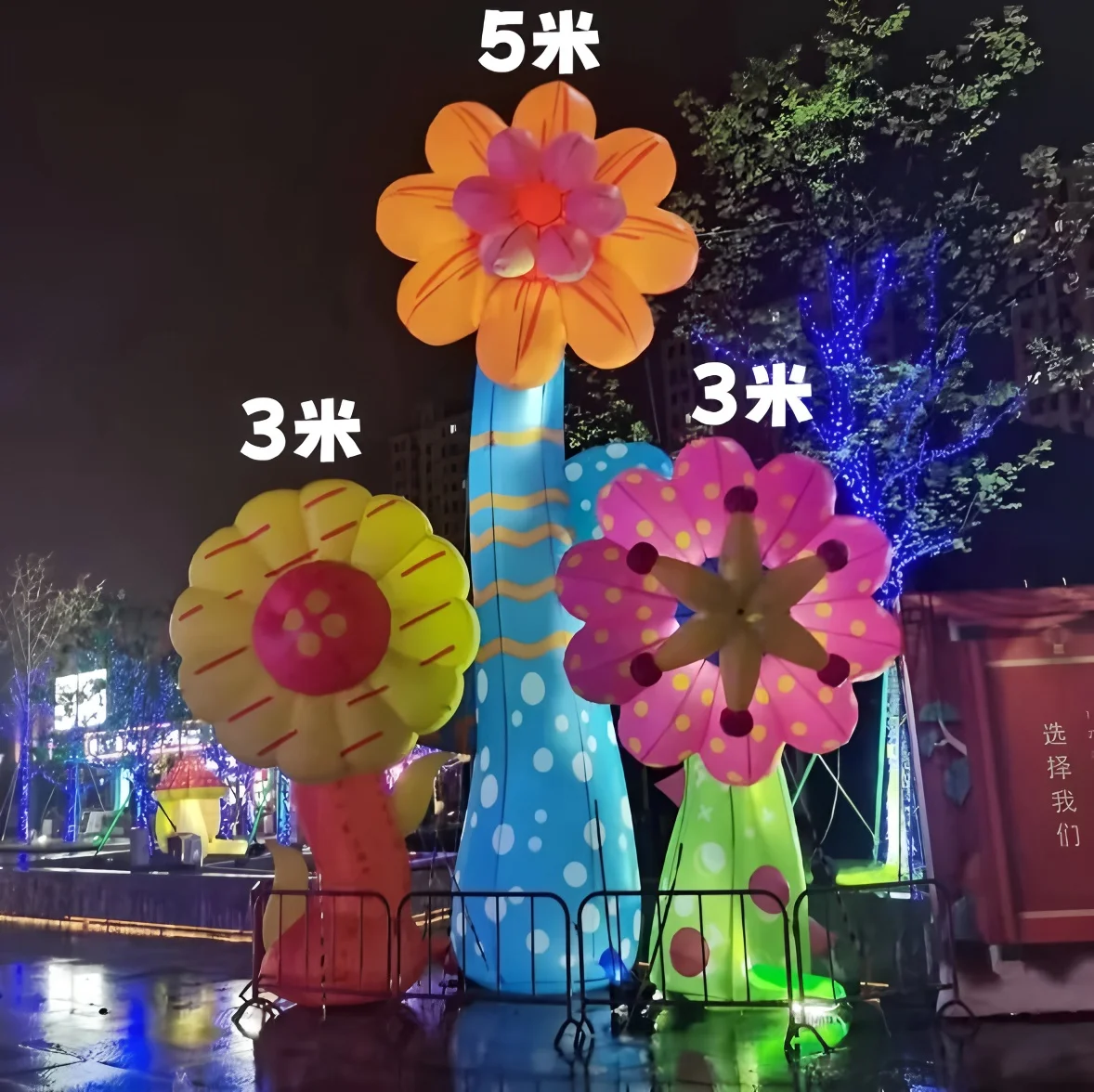 Stampo gonfiabile per fiocchi di neve, luci natalizie sospese, centro commerciale, attrario, bar, feste, eventi, tour, oggetti di scena