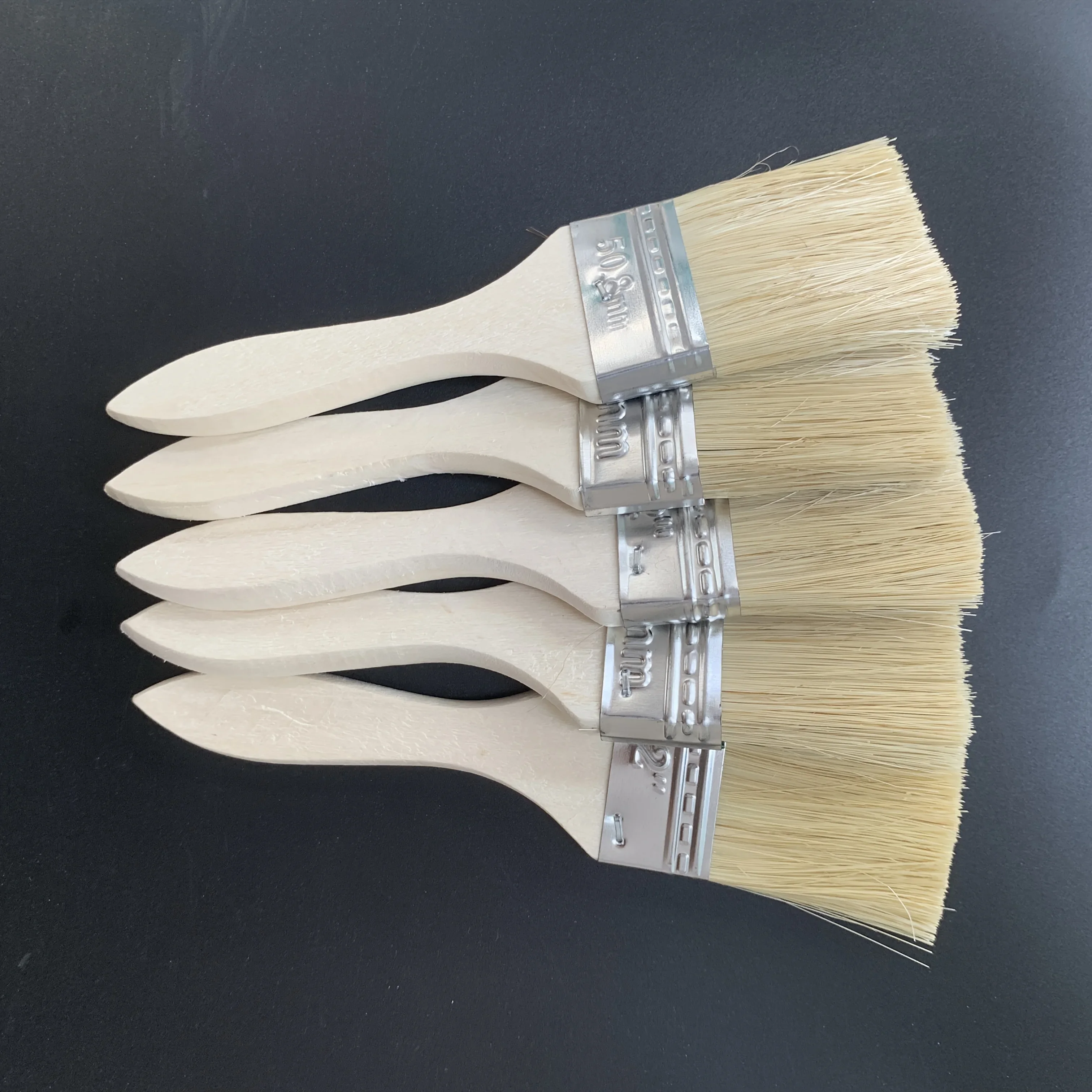 1/5/10/40pcs Nylon Brushes, Short Wooden Handle Art Paint Brushes, Watercolor Brushes, Wall Brushes, Art Brushes, Cleaning Tools