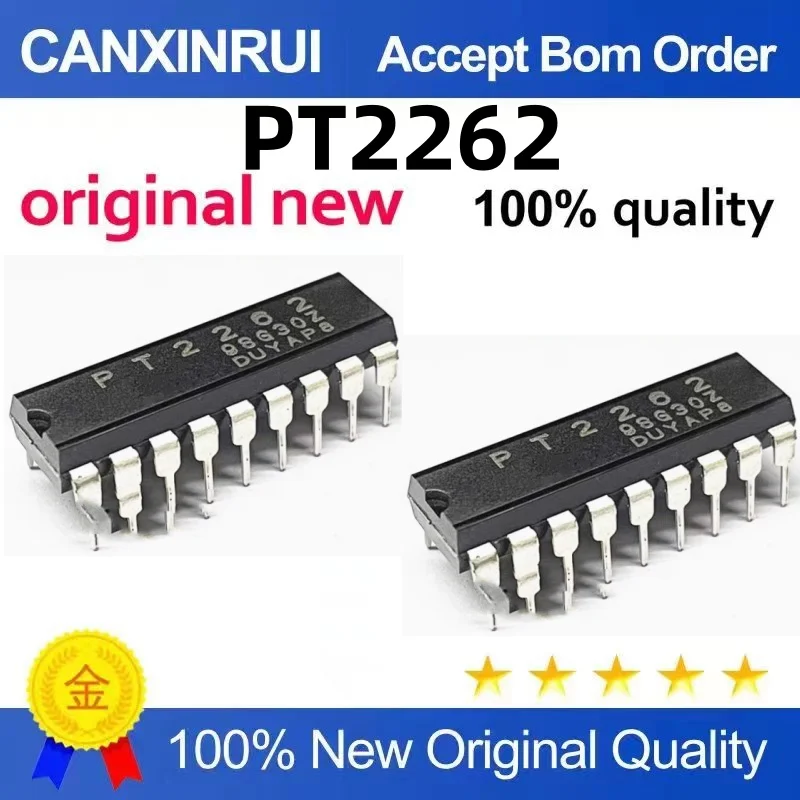 (20 peças) PT2262 é um chip codificado DIP-18 em linha SC2262