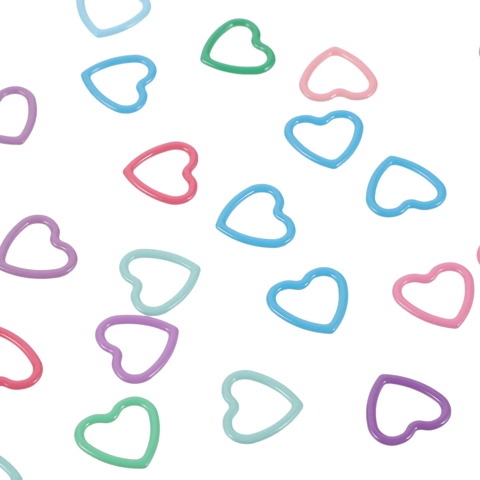

30Pcs Heart Pendant Hollow Love Shape Charms DIY Jewelry Making Necklace Bracelet Decoration Heart Charms for Bracelets