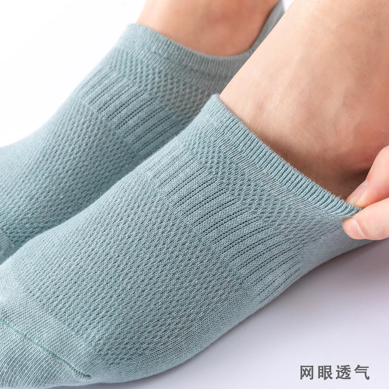 10Pairs Men's Socks Summer Breathable Mesh Low Upper Socks High Elasticity Casual Business Soft Socks Sport Boat Socks For Men