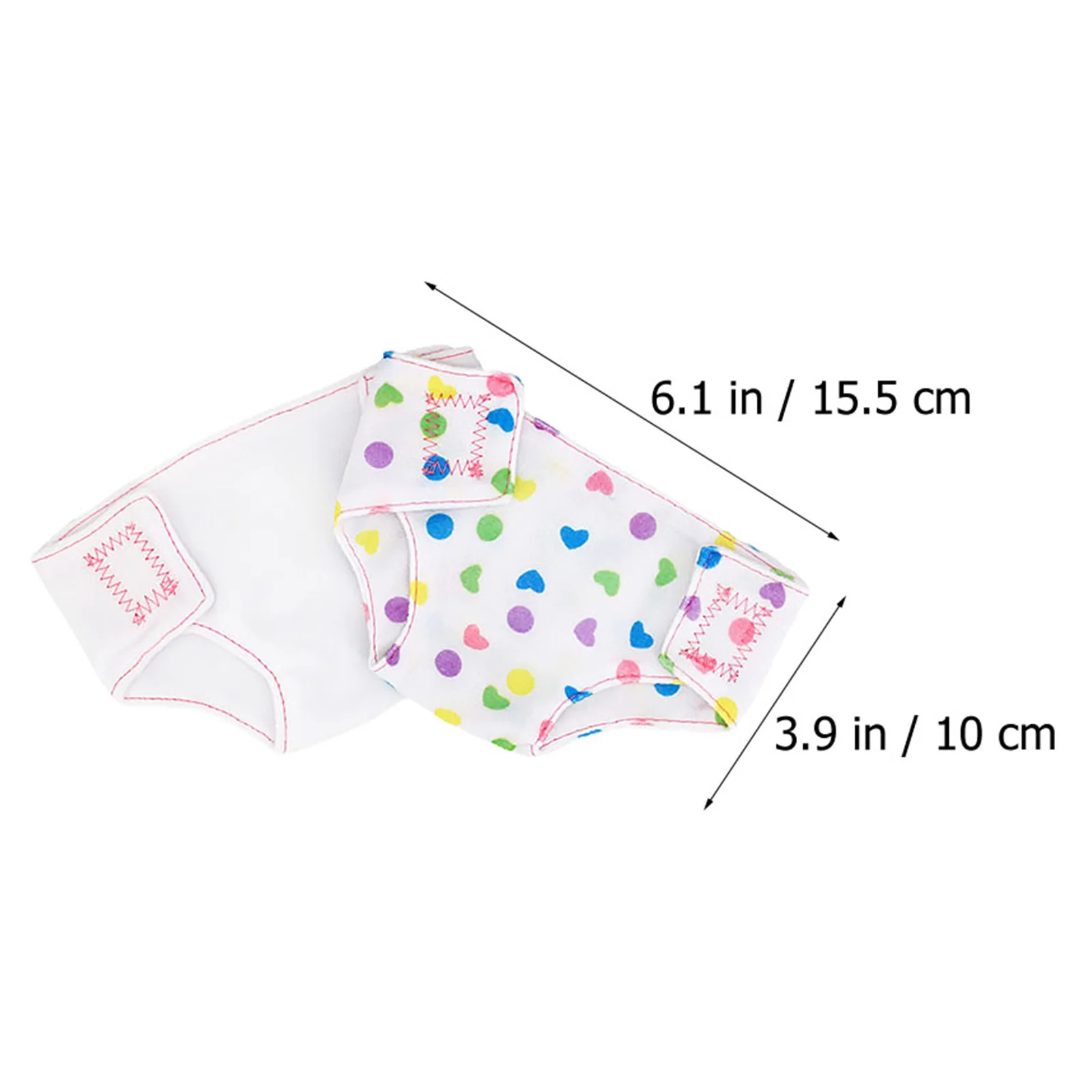 6개입 기저귀 18인치 아기용 액세서리 미니 기저귀 역할놀이 기저귀 교환 놀이 소녀 장난감