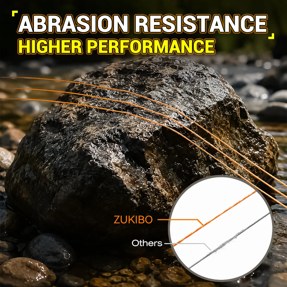 ZUKIBO OUTLANDER 8-Strang Geflochtene Angelschnur PE X8 Multifilament-Schnur, verschleißfester, salzwasserbeständig, UV-beständig – Detail 8