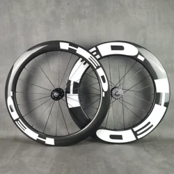 700C Carbon Wheels Track Bike  front 60mm rear 88mm Depth 25mm Width fixed gear hub  3k Matte/Glossy Finish