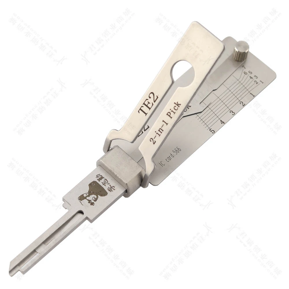 TE2 Lishi 2 in 1 Lock P-ick and Decoder for Gainsborough for TESA Locks Home Door Civil Lock and Key Reader Professional