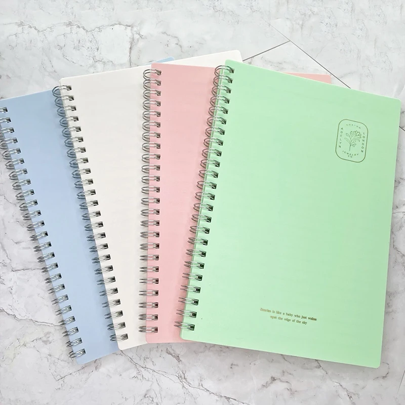 1 Stück Retro-Farbe A5 Spiralnotizbuch, geeignet für die tägliche Planung, Memo, Lernziel, Registrierung von Schulbedarf