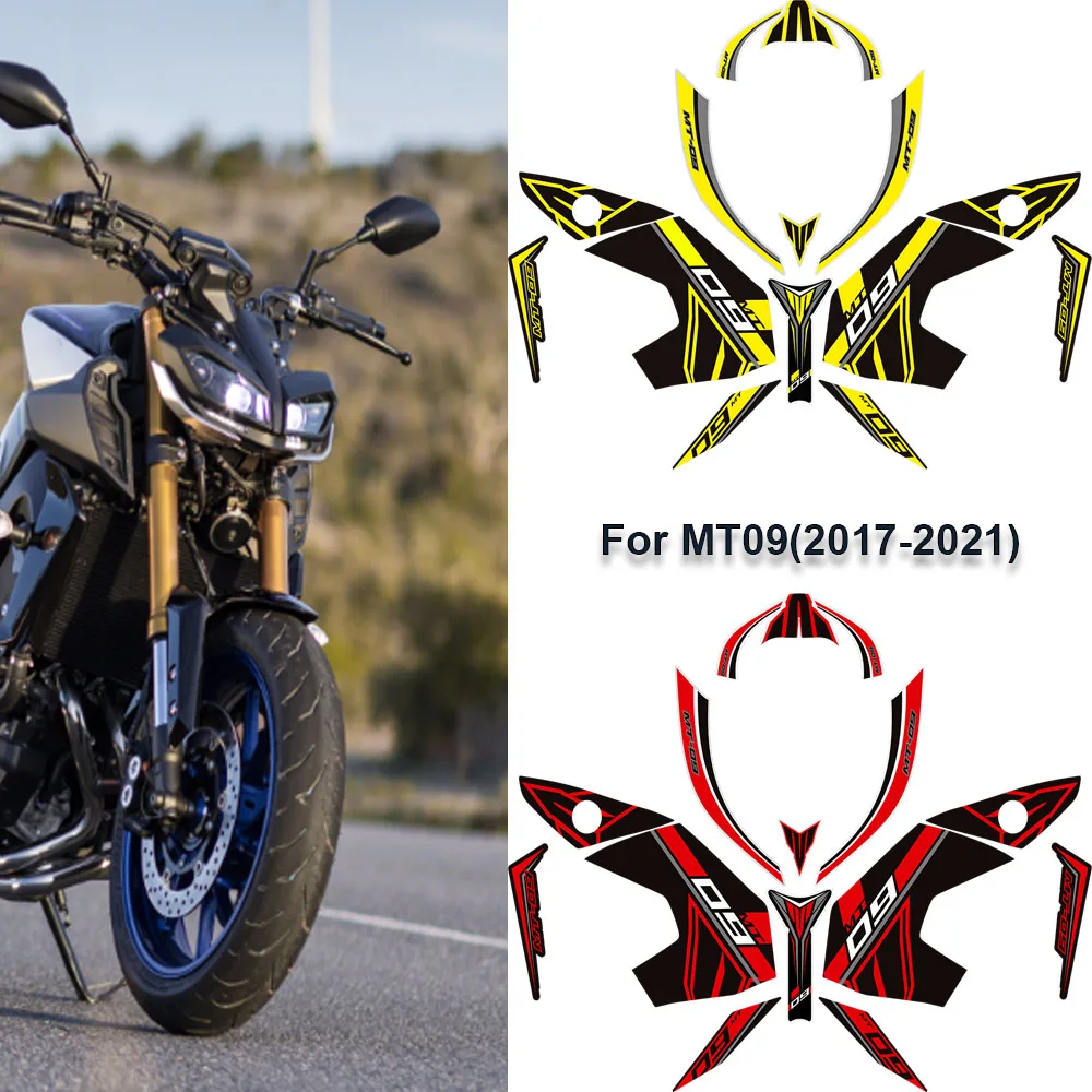 

Stickers Fairing Motorcycle Knee Decal Fender Windshield 2017 2018 2019 2020 2021 For Yamaha MT09 MT 09 FZ SP Tank Pad Protector