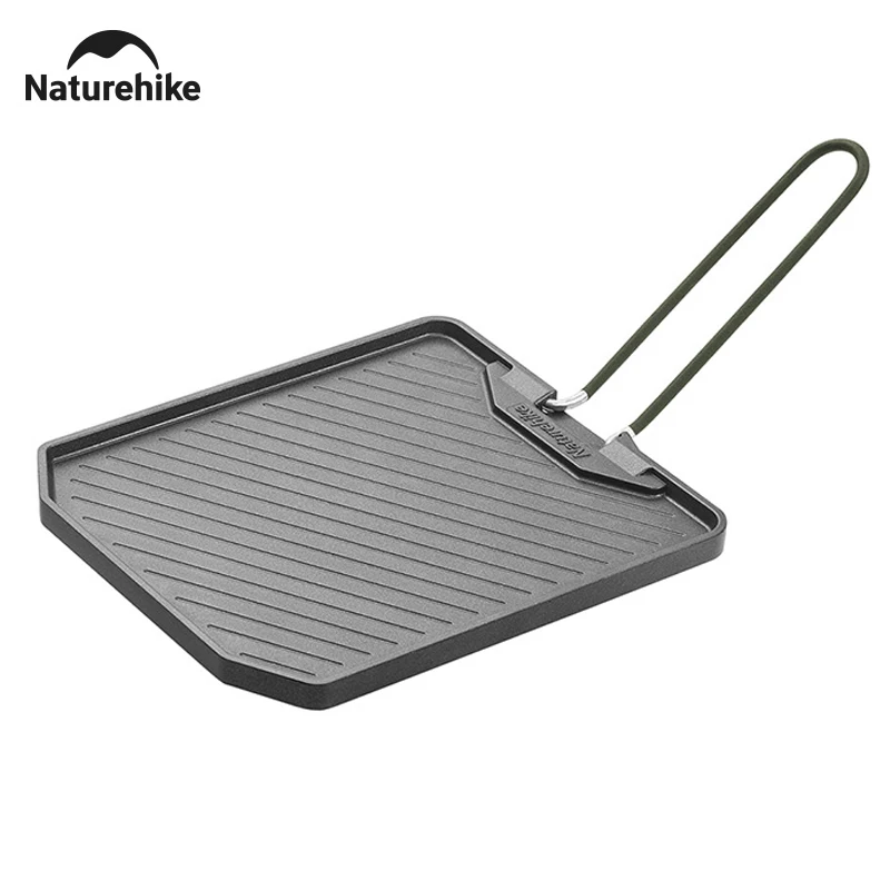 Naturehike Camping Cooking Pan Non Stick Folding Picnic Frying Pan Portable Easy Clean Grill Hiking Bbq Dinner Frying Plate