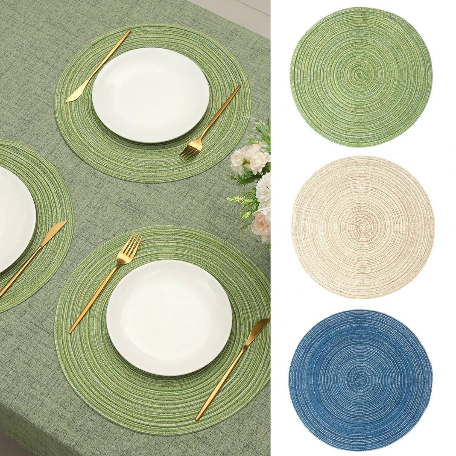 Elegant, Modern, and Sophisticated Round Table Mat for High-Quality Home Decor - Maximum Functionality and Durability - Protects