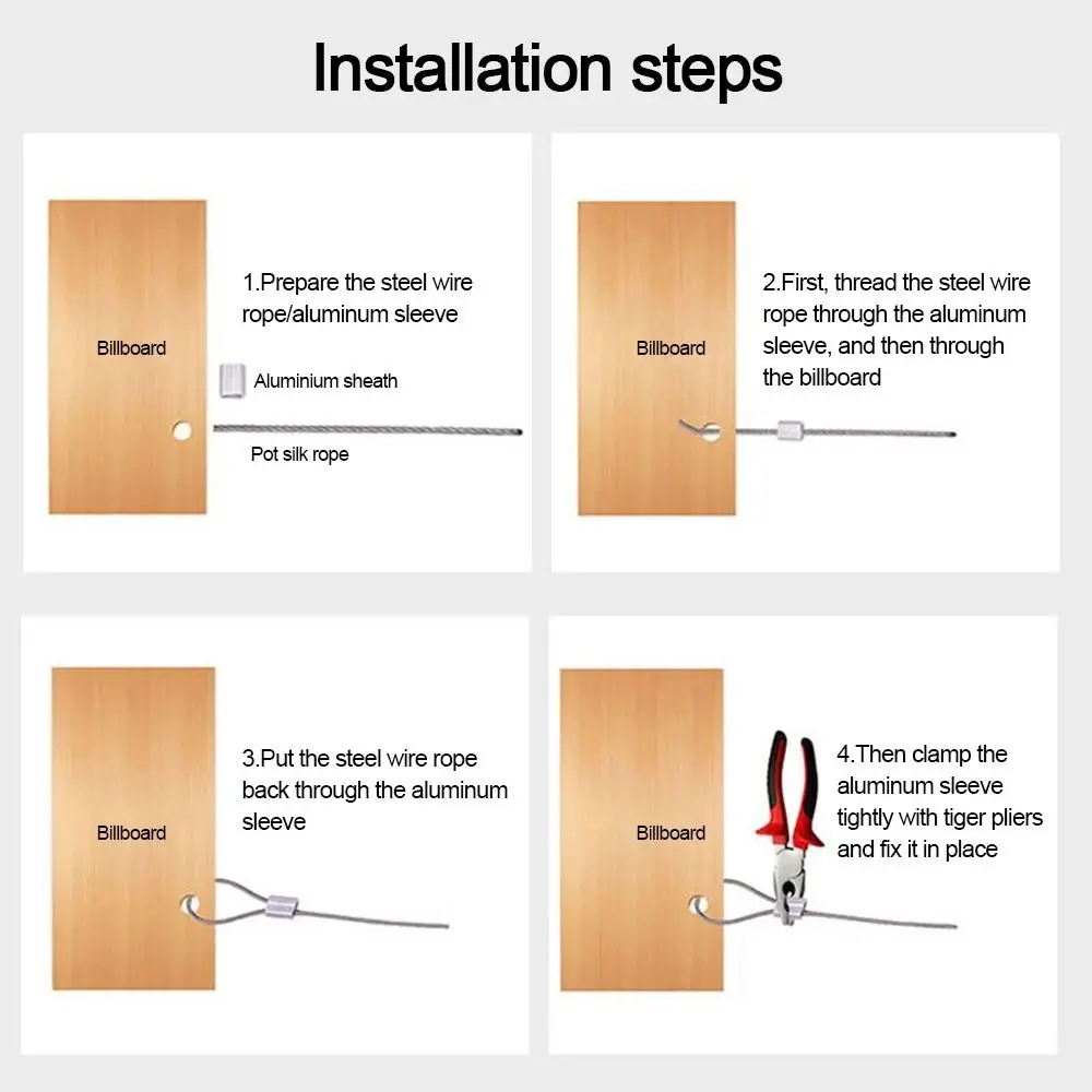 حبل سلكي جديد من الفولاذ المقاوم للصدأ قابل للتعديل مع سلك تعليق للإضاءة قابل للسحب #4